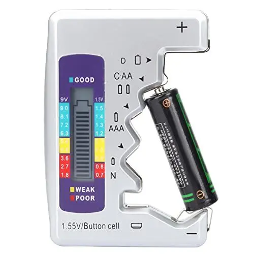 Produktbild: Walfront Digital Batterietester - AA AAA 9V 1.5V Knopfzellenbatterien Testen