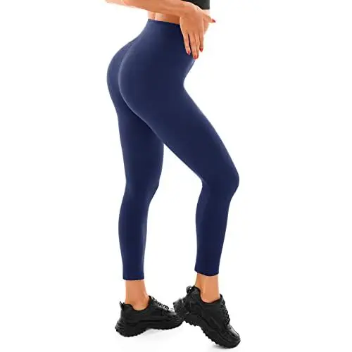 Produktbild: Walifrey Leggings Damen, High Waist Leggings für Damen Opak Leggings 1 Packung Marineblau SM