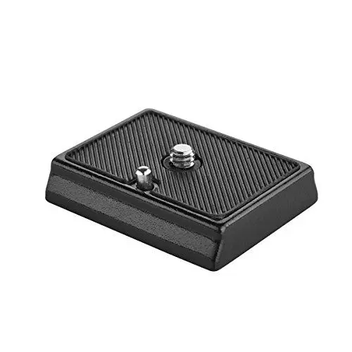 Produktbild: Walimex 12166 Universal Schnellwechselplatte FT-001P 44200 Zoll Anschluß, kompatibel mit z.B. Manfrotto MA200 PL-14, 52 x 42 x 10 mm, Aluminium mit Gummierung
