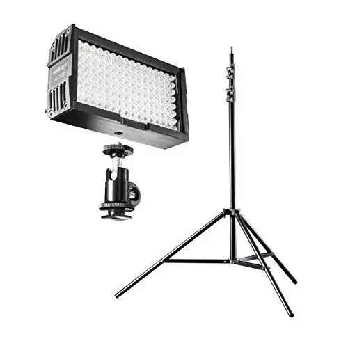 Produktbild: Walimex Pro Beleuchtungsset (Video Set Up 128 LED inkl. Lampenstativ 260cm und 128 LED Videoleuchte) für DLSR