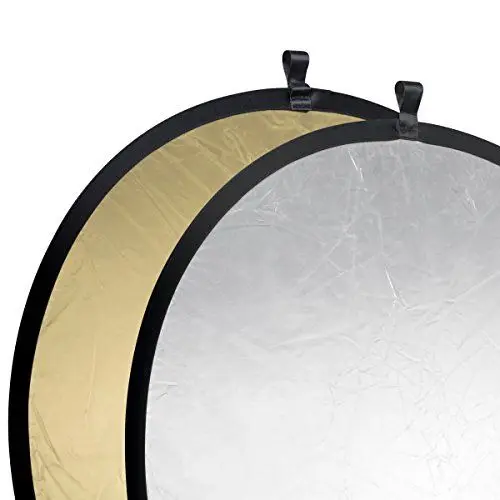 Produktbild: Walimex Pro Faltreflektor 107 cm gold/silber