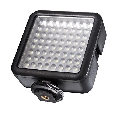 Produktbild: Walimex Pro LED64 LED-Videoleuchte (Dimmbar) für Aktion Kamera, Camcorder und DSLR Kamera