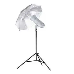 Produktbild: Walimex pro AIR 280 FW-806 Lampenstativ - Lichtstativ mit Luftfederung Höhe max 280 cm, 6 kg Traglast, sehr stabil, Aluminium, Leuchtenstativ für Fotografie Studio Outdoor, Schwarz