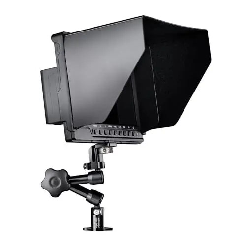 Produktbild: Walimex pro Full HD Monitor Director III Set - 7 Zoll IPS LCD Display - Gelenkarm & Verdrehschutz - Fokusassistent - mit HDMI und AV Eingang - Akku & Ladegerät inklusive