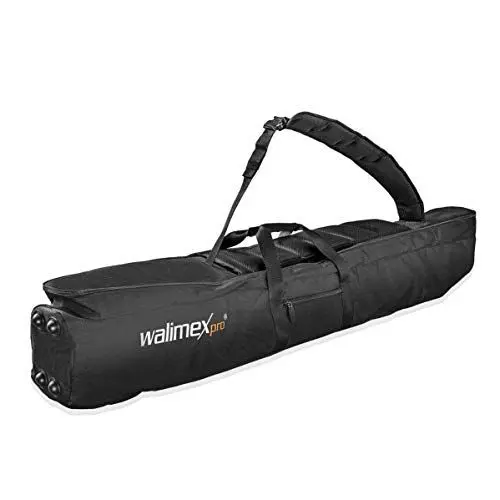 Produktbild: Walimex Pro Guardian Studiotasche – 1100 x 220 x 220 mm – Tasche für Foto Equipment – mit Trenner, Polsterung, Gurt und Reißverschlüssen – Perfekter Schutz für Studioblitze und Kameras