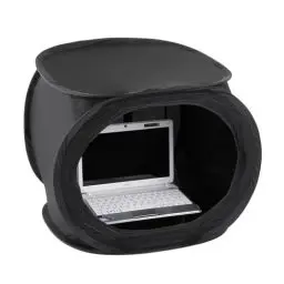 Produktbild: Walimex pro Pop-Up Laptop-Zelt 50x50x50cm - Sonnen- und Lichtschutz - Verbesserte Farb- und Bildkontrolle - Leichtgewichtig und Kompakt - Ideal für Outdoor-Shootings