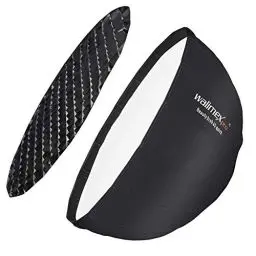 Produktbild: Walimex pro Studio Line Beauty Dish Softbox QA65 für Elinchrom – Beauty Dish Lichtformer, 65cm Ø, 35cm tief, faltbar, mit Grid, Innen- und Außendiffusor, Speedring, für Speedlite Studioblitz