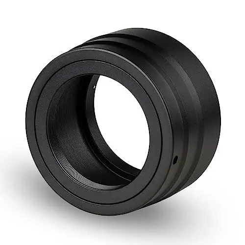 Produktbild: Walimex pro T2 Adapter für Canon R - Adapterring mit manuellem Fokus, einfache Handhabung, Objektiv-Anschlussring kompatibel mit Canon EOS R, Canon EOS RP, Canon EOS Ra, Canon EOS R5, Canon EOS R6