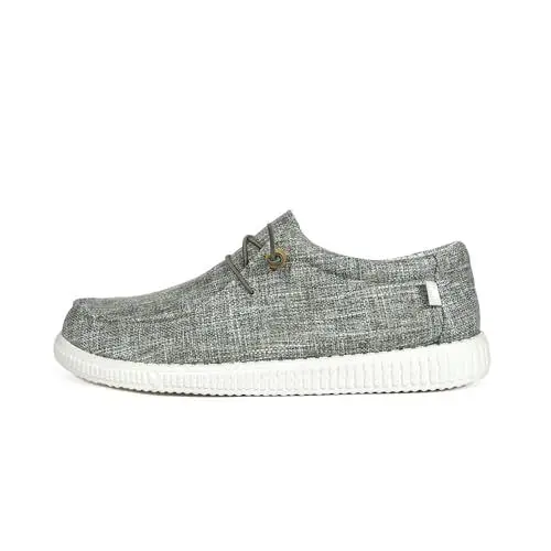 Produktbild: WALK IN PITAS | WP150 WALLABI Linen | Herren Mokassins | Flache Slipper für Männer | Slip on Loafer | Sneakers | Schlupfschuhe | Freizeitschuhe | Walkinpitas Schuhe | Kaki 40