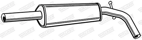 Produktbild: Walker 22058 Mittelschalldämpfer