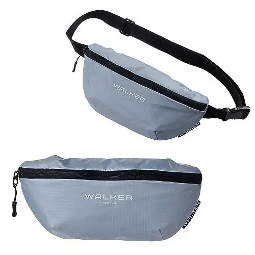 Produktbild: Walker 42172-026 - Lifestyle Gürteltasche Finn Grey mit Reißverschluss-Hauptfach und verstellbarem Tragegurt, wasserabweisend, ca. 3 l Fassungsvermögen