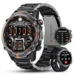 Produktbild: Walkercam Smartwatch Herren mit Telefonfunktion, 1.43