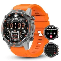 Produktbild: Walkercam Smartwatch Herren mit Telefonfunktion, 1.43
