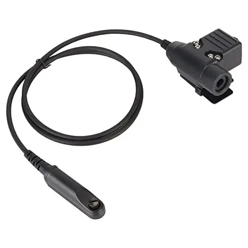 Produktbild: Walkie Talkie Headset Verbindungskabel, Wasserdichtes U94 PTT Adapterkabel Metallclip für Baofeng UV9R UV 9R Plus