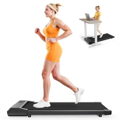 Produktbild: Walking Pad Raceable Lacuffy 2,5 HP, Max 136kg Laufband für Zuhause, Laufband Schreibtisch mit Smart App-Steuerung, Treadmill mit Trainingseinheiten und Multiplayer-Laufwettbewerben