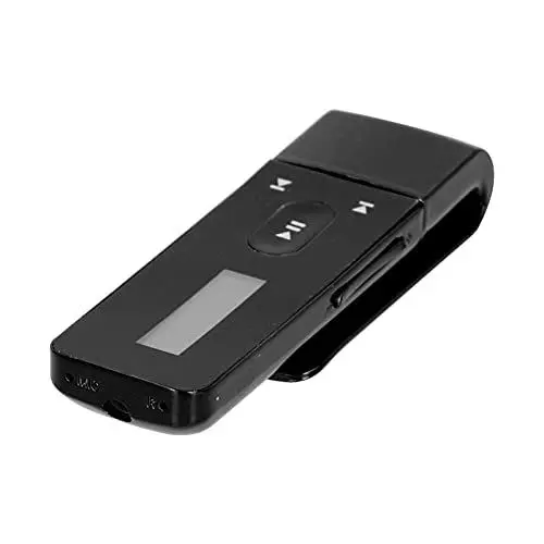 Produktbild: Walkman-Clip-MP3-Player, 8-GB-Digital-Voice-Recorder-Musik-Player, Tragbarer Kleiner Schwarzer Walkman-Audio-Player für Sport und Laufen (Schwarz)