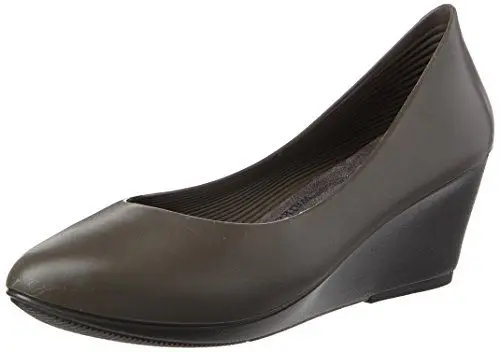 Produktbild: walk&rest Damen Wedge Plateau Ballerinas, Anthrazit, 37.5 EU