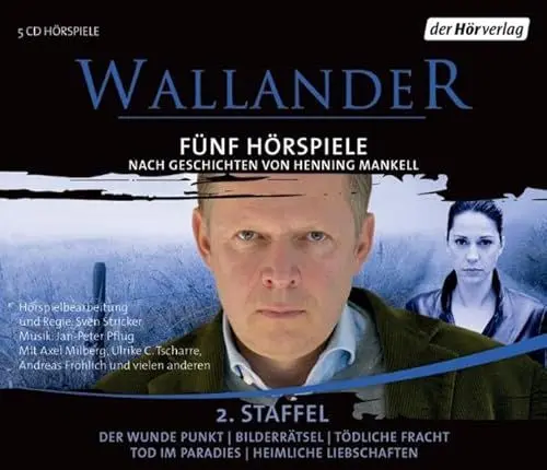 Produktbild: Wallander. Fünf Hörspiele. 2. Staffel: Der wunde Punkt, Bilderrätsel, Tödliche Fracht, Tod im Paradies, Heimliche Liebschaften (Mankells Wallander: Die Hörspiele zur TV-Serie, Band 10)