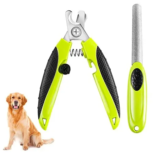 Produktbild: WallEgo Profi Krallenschere für Hunde, Große & Mittelgroße Haustiere krallenschleifer Mit Nagelfeile, Hohe Qualität krallenschneider Katzen