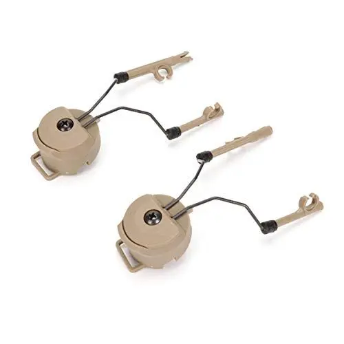 Produktbild: Wallfire Helmschienenadapter 2-TLG. Helmkopfhörerschienenadapter-Kit Headset-Halterungsschienenadapter-Befestigungskit