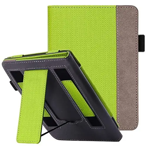 Produktbild: WALNEW Hülle für Kindle Paperwhite 11. Generation 2021, Kickstand Schutzhülle Tasche für 6,8-Zoll Kindle Paperwhite Signature Edition eReader mit Zwei Handschlaufe und Auto Sleep/Wake Funktion