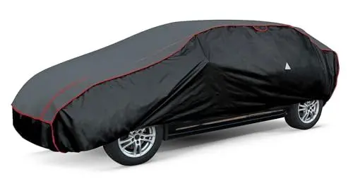 Produktbild: WALSER Hagelschutz Abdeckplane Auto, Autogarage Abdeckung, Abdeckplane Auto Pro, Auto Hagelschutzplane, Abdeckung Auto 100% Polyester, Auto Vollgarage, Auto Abdeckung Größe 5 - anthrazit-schwarz