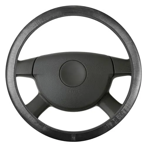 Produktbild: Walser Auto Lenkradbezug Soft Grip, Auto Lenkrad Schutzhülle, Lenkradhülle Auto Canvas, Lenkradschutz Auto, Lenkradbezug Winter/Lenkrad Bezug Sommer, Anti Rutsch Lenkradbezug Sport schwarz