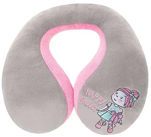 Produktbild: Walser Nackenrolle Ballet Doll, Nackenstütze-Kinder, Reisekissen-Auto, U-förmiges Nackenkissen-Reise, Nackenstützkissen, Nackenhörnchen rosa