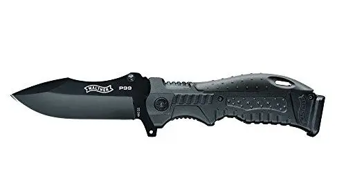 Produktbild: Walther Klappmesser P99, Taschenmesser, 440C, inkl. Holster und austauschbaren Griffrücken, ideal für Outdoor Aktvitäten