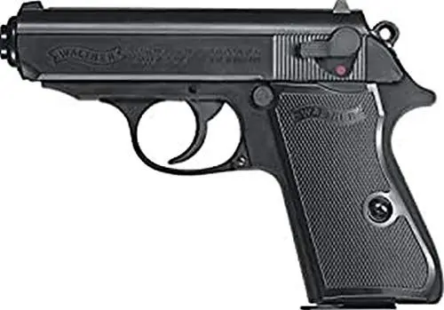 Produktbild: Walther Airsoft Pistole PPK/S, Federdruck Waffe mit < 0,5 Joule, inkl. 100 x 6 mm BB Soft-Air Kugeln