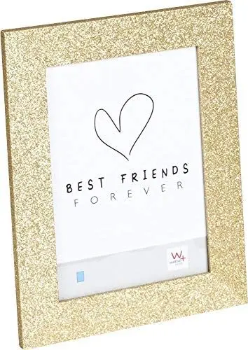 Produktbild: walther design Bilderrahmen gold 10 x 15 cm glitzernde Oberfläche, Twinkle Portraitrahmen IT015G
