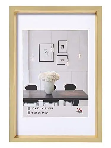 Produktbild: walther design, ES050G Steel Style, Kunststoff-Bilderrahmen, 40x50 cm, gold