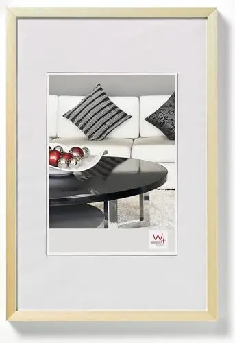 Produktbild: walther design Bilderrahmen gold 29,7 x 42 cm (DIN A3) Aluminium Chair Alurahmen AJ342G