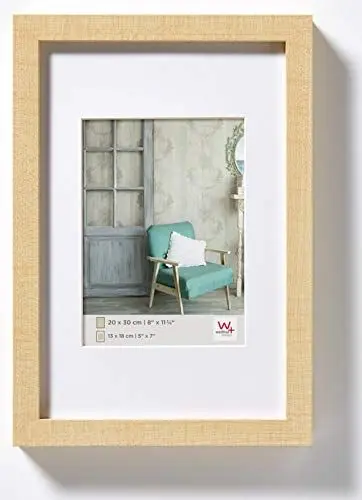 Produktbild: walther design Bilderrahmen natur 40 x 50 cm Echtglas Stockholm EA050H