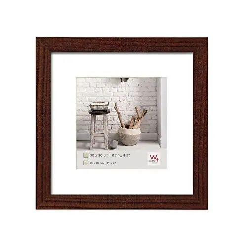 Produktbild: walther design Bilderrahmen nussbaum 30 x 30 cm Home Holzrahmen HO330N