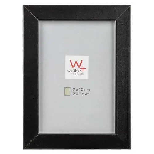 Produktbild: walther design Bilderrahmen schwarz 7 x 10 cm Peppers Holzrahmen BP710B