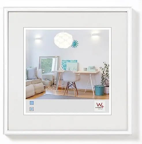 Produktbild: walther design Bilderrahmen weiss 10 x 10 cm New Lifestyle Kunststoffrahmen KV010W