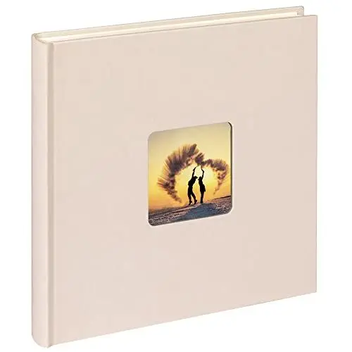 Produktbild: walther design Fotoalbum chamois 26 x 25 cm mit Cover-Ausstanzung, Fun FA-205-W