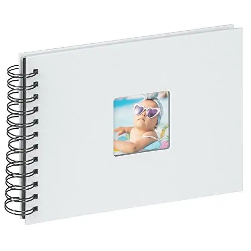 Produktbild: walther design Fotoalbum hellblau 23 x 17 cm Spiralalbum mit Cover-Ausstanzung, Fun SA-109-BL