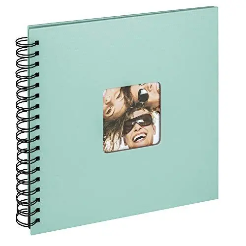 Produktbild: walther design Fotoalbum mintgrün 26 x 25 cm Spiralalbum mit Cover-Ausstanzung, Fun SA-108-A