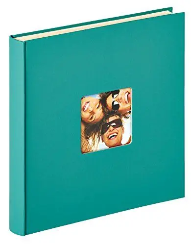 Produktbild: walther design Fotoalbum petrolgrün 33 x 34 cm Selbstklebealbummit Cover-Ausstanzung, Fun SK-110-K