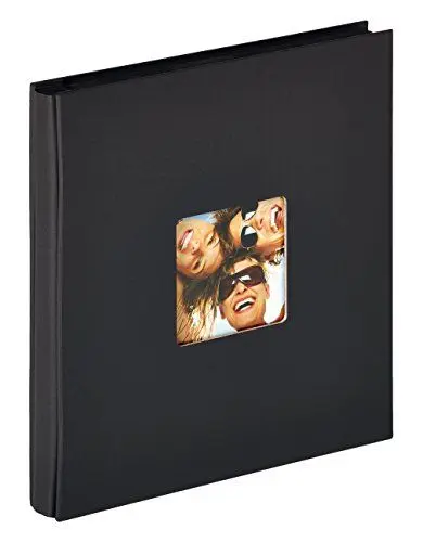 Produktbild: walther design Fotoalbum schwarz 400 Fotos 10x15 cm Einsteckalbum mit Cover-Ausstanzung, Fun EA-110-B