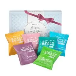 Produktbild: WALTZ 7 Original Shower Steamer Set, 6 Stück mit 6 Düften, Badezusatz Alternative, kleines Geschenk Frauen, Männer, Gastgeschenk Mitbringsel, Weihnachtsgeschenke Kleinigkeiten, Wichtelgeschenk Idee
