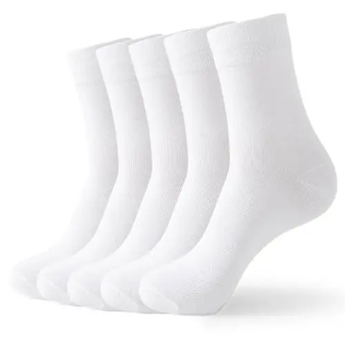 Produktbild: Wamicu 5 Paar Socken Herren Damen, Dünne Baumwolle Damensocken, Bequem und Atmungsaktiv mit Komfortbund Business Sportsocken, Größe 35-41