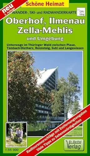 Produktbild: Wander-, Ski- und Radwanderkarte Oberhof, Ilmenau, Zella-Mehlis und Umgebung: Unterwegs im Thüringer Wald zwischen Plaue, Tambach-Dietharz, Rennsteig, Suhl und Langewiesen. 1:35 000 (Schöne Heimat)