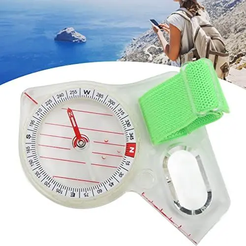 Produktbild: Wanderkompass Wasserdichter Kompass, Kompass, Campingkompass mit Leuchtpunkt für Camping, Jagd, Wandern, Geologie, Aktivitäten, Abenteuer, Camping, Kartenlesen