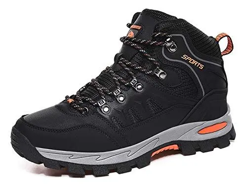 Produktbild: Wanderschuhe Herren Wasserdicht Trekkingschuhe Outdoor Mountainschuhe Anti-Rutsch Sportlich Schuhe Schwarz