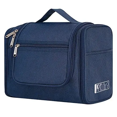 Produktbild: WANDF Groß Waschtasche, Kulturtasche zum Aufhängen für Damen, Kulturbeutel Herren Gross, Waschbeutel für Camping Reisen für Kinder Frauen Mann (Blau)
