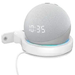 Produktbild: Wandhalterung für Echo Dot 3. 4. Generation, Platzsparende Lautsprecherhalterung Mehrzweck Lautsprecher Wandhalterung für Dot 3. 4. Generation Smart Home Lautsprecher (Weiss)