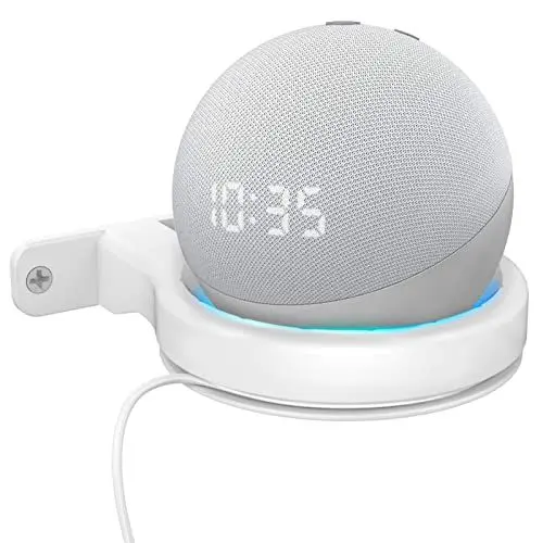 Produktbild: Wandhalterung für Echo Dot 3. 4. Generation, Platzsparende Lautsprecherhalterung Mehrzweck Lautsprecher Wandhalterung für Dot 3. 4. Generation Smart Home Lautsprecher (Weiss)